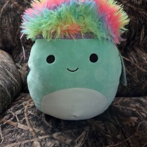 Squishmallows Teal and Rainbow Plush